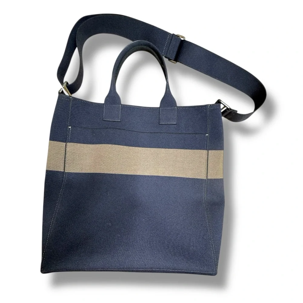 RARE Rothy's Carryall Tote in Navy / Greige color - Laptop work bag - Picture 4 of 5